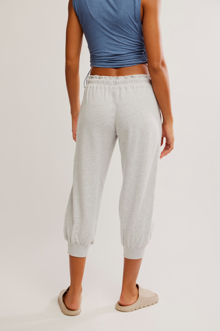 Flutter Cropped Joggers - Heather Grey // Free People
