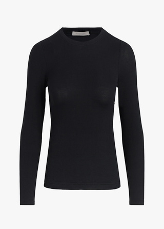 The Ribbed Long Sleeve - Black | Favorite Daughter