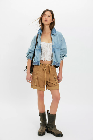We The Free Birdie Denim Jacket - Mockingbird // Free People