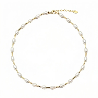Eliana Pearl Necklace - Gold // Sahira