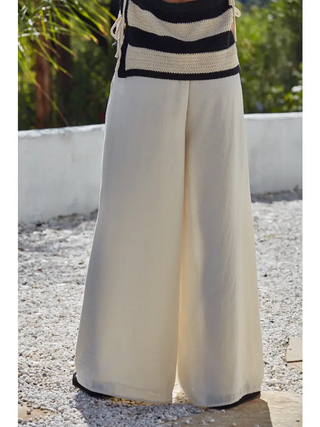 Haven Wide Leg Pant – Natural
