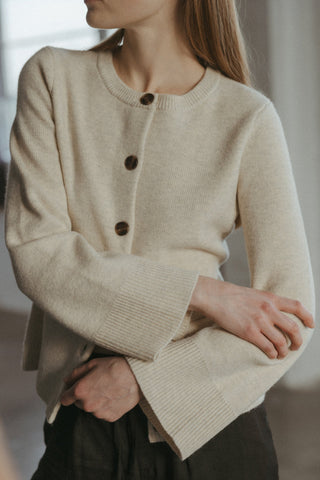 The Tyler Cardigan - Beige | Mod Ref