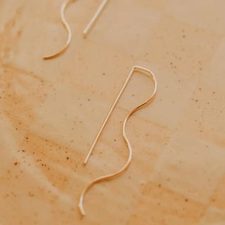 Wave Threaders | 14kt Gold Fill + Sterling Silver // Hello Adorn
