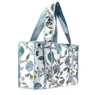 Quilted Print Tote Bag - Small