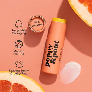 Pink Grapefruit Lip Balm // Poppy and Pout