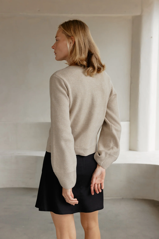 The Tyler Cardigan - Beige | Mod Ref