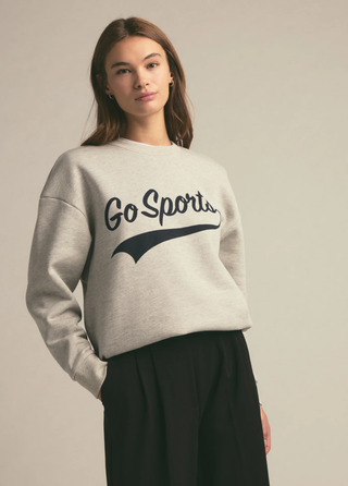 Go Sports Sweatshirt - Gather Grey/Navy | Favorite Daughter
