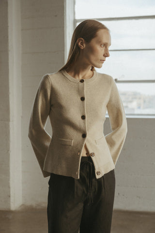 The Tyler Cardigan - Beige | Mod Ref