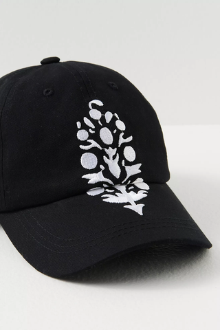 Big Buti Baseball Cap - Black & White // Free People