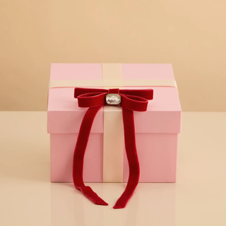 Kitsch Holiday Velvet & Gemstone Bow Hair Clip