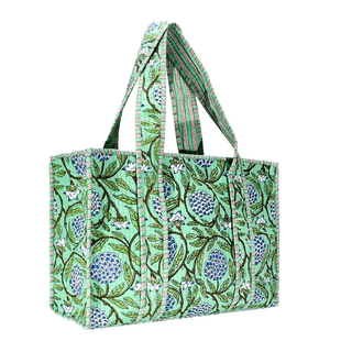 Quilted Print Tote Bag - Small