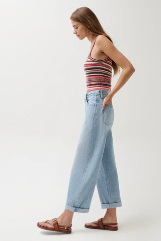 Donny Rolled Hem Boyfriend Jean - Old Blues // Pistola