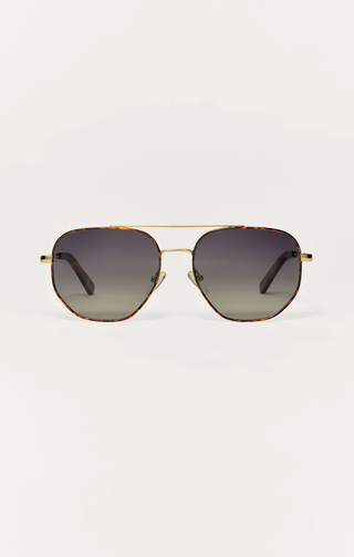 Highway Tort Polarized Sunglasses - Gold // Z Supply