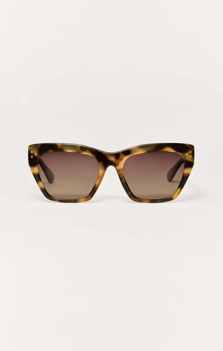 Park Ave Polarized Sunglasses - Brown Tortoise & Grey // Z Supply