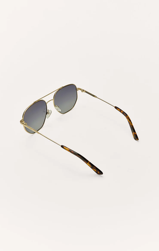 Highway Tort Polarized Sunglasses - Gold // Z Supply