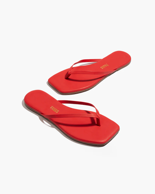 Square Toe Lily Sandals - Red // Trees