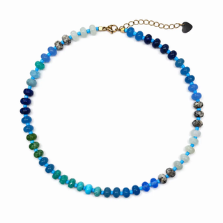 Bora Bora Blue Beaded Necklace // Sahira