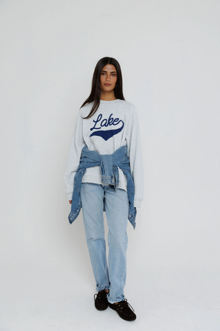 Lake Raglan Sweatshirt - Heather Ash // Sunny Somewhere