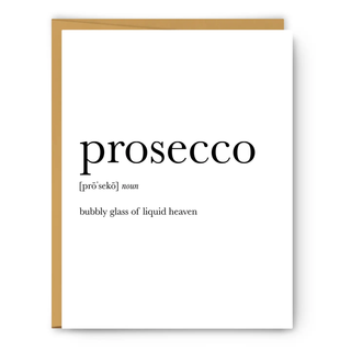 Prosecco Definition Everyday Greeting Card