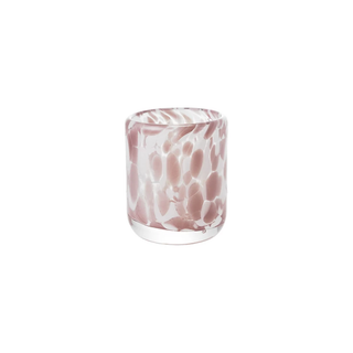 Hand Blown Confetti Shot Glass - Pink