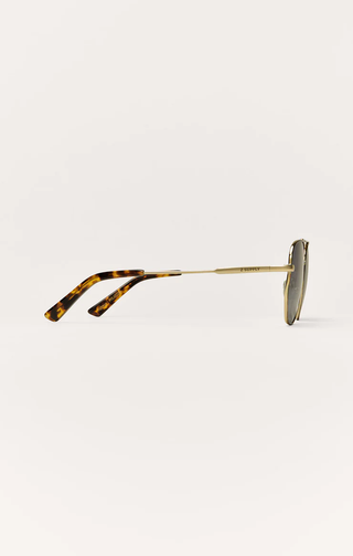 Highway Tort Polarized Sunglasses - Gold // Z Supply