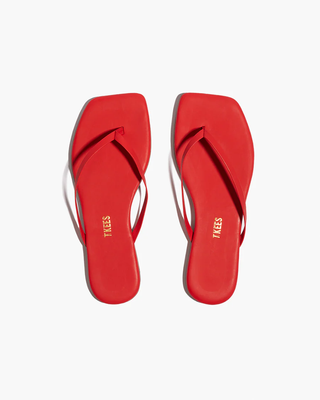 Square Toe Lily Sandals - Red // Trees