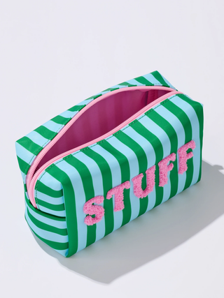 Small "Stuff" Zip Pouch - Turquoise // Shiraleah