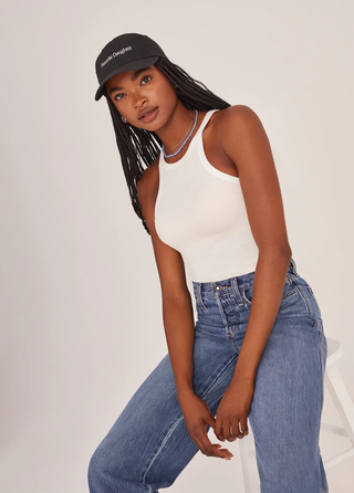 Classic Logo Baseball Hat - Black | Favorite Daughter