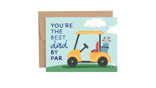 Best Dad By Par Greeting Card
