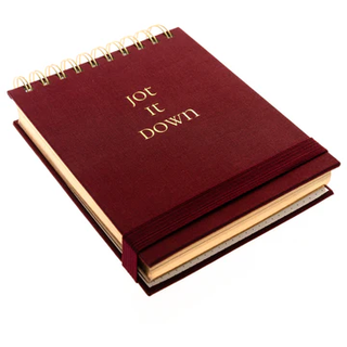 Jot It Down Fabric Covered Journal - Plum Red