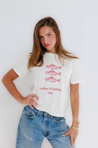 Sardines of Sardine Everyday Tee - Off White // Sunny Somewhere