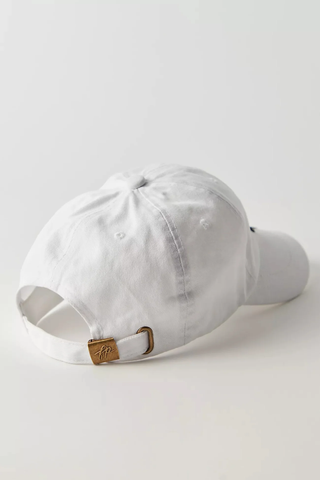Big Buti Baseball Cap - White & Black // Free People