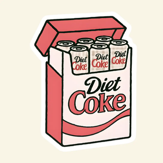 Diet Coke Fridge Pack Sticker