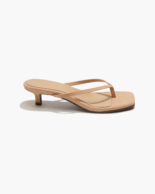 Square Toe Lily Julia Suede Flip Flops - Sunkissed // Tkees