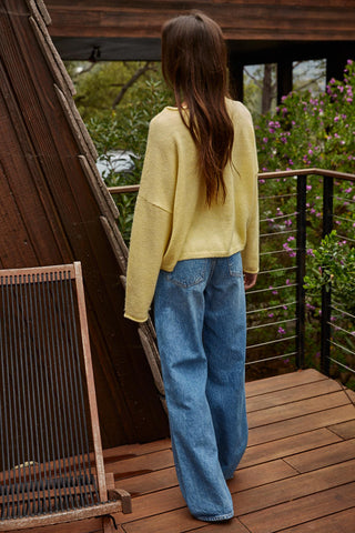 Easy Days Ahead Sweater - Banana