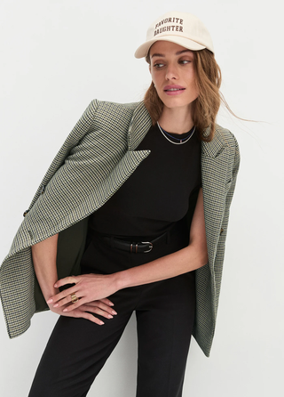 All Caps Logo Baseball Cap - Khaki/Coffee | Favorite Daughter