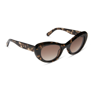 DIFF Zaria Cateye Sunglasses - Espresso Tort & Brown Gradient