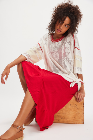 Best Match Tee - Clean Ivory Combo // Free People