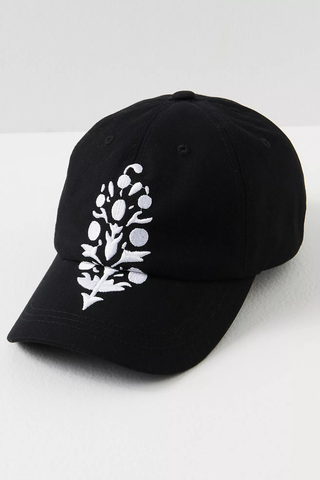 Big Buti Baseball Cap - Black & White // Free People