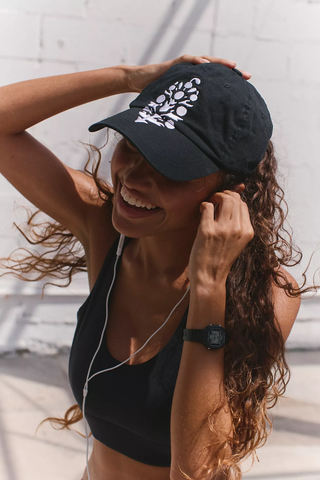 Big Buti Baseball Cap - Black & White // Free People