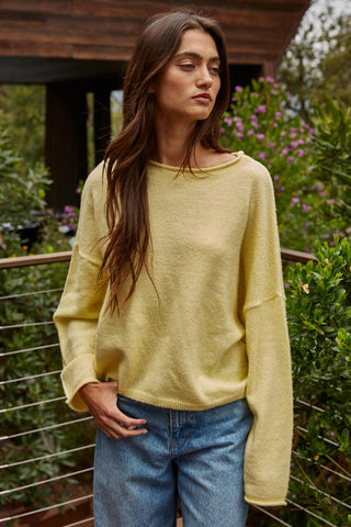 Easy Days Ahead Sweater - Banana