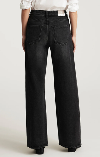 Mavi Florida Wide Leg Jeans Mid Rise - Dark Smoke Classic Blue