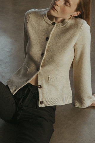 The Tyler Cardigan - Beige | Mod Ref
