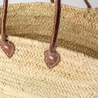 Moroccan Shopping Basket - Dark Brown
