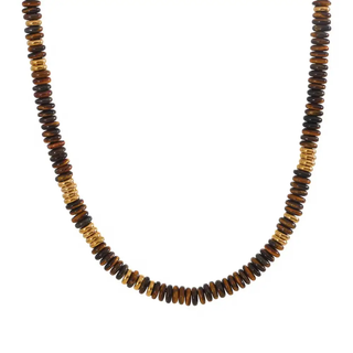 Tiger Eye Beaded Necklace // Sahira