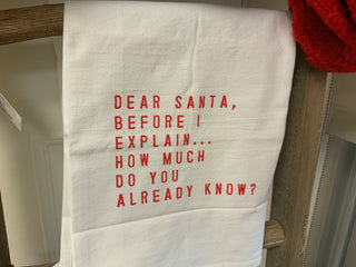 Dear Santa Towel