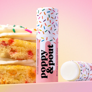 Lip Balm Birthday Confetti Cake - Pink // Poppy & Pout