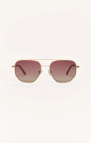 Highway Polarized Sunglasses - Rose Gold // Z Supply
