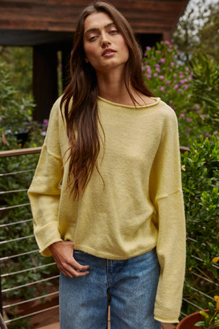 Easy Days Ahead Sweater - Banana