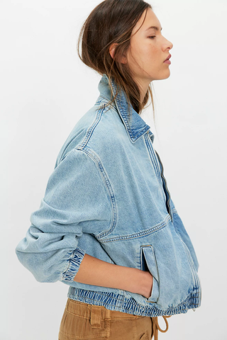 We The Free Birdie Denim Jacket - Mockingbird // Free People